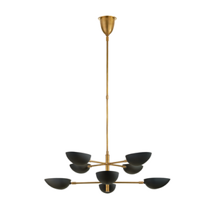 GRAPHIC LARGE TWO-TIER CHANDELIER